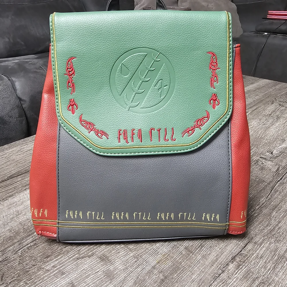 Disney Star Wars Danielle Nicole Boba FetStar Wars Green, Red, and Gray Backpack